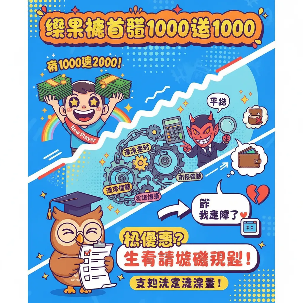 首儲1000送1000：娛樂城首存優惠與流水要求解析