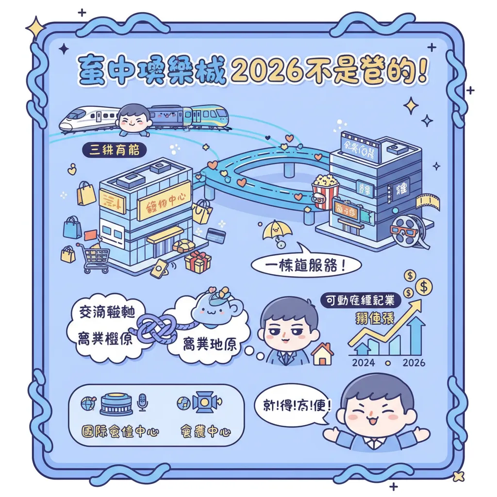 臺中娛樂城結合三鐵共構，打造城市生活新地標